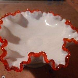 ☆VINTAGE☆ FENTON FIRE BOWL